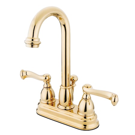 Kingston Brass 4" Centerset Bathroom Faucet, Polished Brass KB3612FL